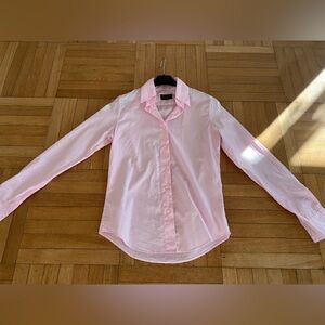 Women's Light Pink Button-Down Shirt - Classic Tailored Fit